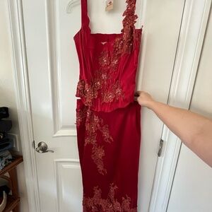 Mandalay Red Corset & Skirt Size 4